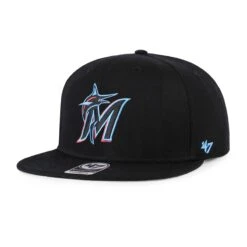 MIAMI MARLINS SURE SHOT '47 CAPTAIN -Outlet Modern Relaxed Cap Store B SRS28WBP BKC HR F