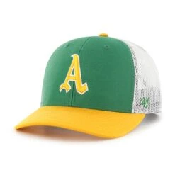 OAKLAND ATHLETICS COOPERSTOWN SIDE NOTE '47 TRUCKER -Outlet Modern Relaxed Cap Store BCPTN SIDEN18CTP KY64 HR F