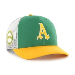 OAKLAND ATHLETICS COOPERSTOWN SIDE NOTE '47 TRUCKER