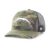 LOS ANGELES CHARGERS CAMO STRAP '47 TRUCKER